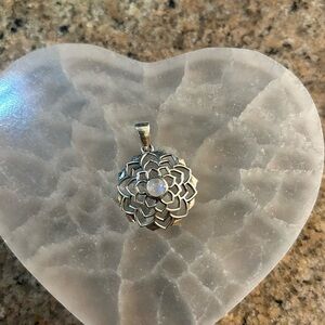 Moonstone sterling silver pendant